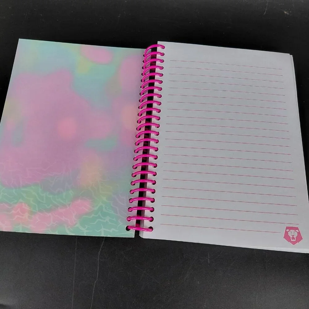 Netflix KPOP Demon Hunters Spiral Journal Notebook A5 Pink Kids Lined Saja Boys